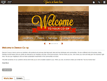 Tablet Screenshot of dawsonco-op.com